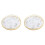 2X Round Household Simple Snack Dried Fruit Plate Small Dry Tea Tabletop Storage Light Luxury Marble Pattern Tray,B,L 1