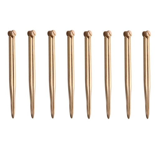 8pcs 168mm Navigation Chart Straight Divider Solid Brass Marine Dividing Tool No Rust for Architects Marine Navigation