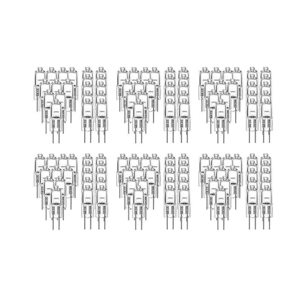 Photos - Tool Box 120 Pcs G4 Halogen Bulbs,20W 12V Halogen Light Bulbs 2 Pin Clear Lamp Bulb,for Cooker Lighting,Signal Lights,Track