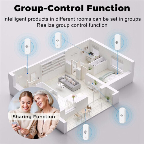 4X Zigbee  Vibration Sensor Detection Tuya  Life APP Notification Real- Motion Vibration Alarm  Home 2
