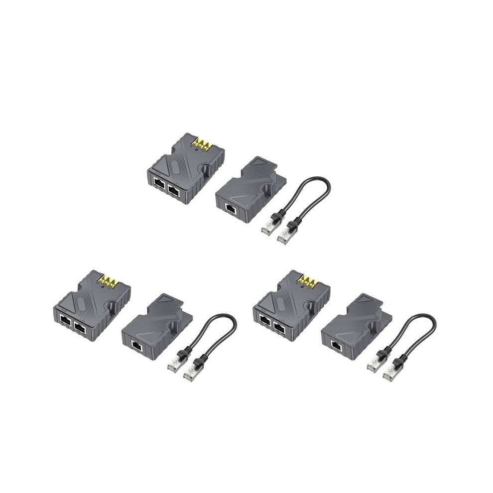 3X For Starlink Dishy Cable Adapter To Rj45 And 150W Gige Passive Poe Injector For Starlink V2 To Poe Injector 4713687003603