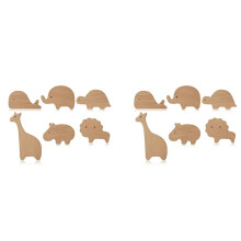 Puxadores de ArmáRio de Madeira para Animais MaçAnetas Decorativas de CôModa com Parafusos Puxadores de CôModa de Madeira para Animais Marinhos da