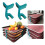 24 PCS Layered Tray Holder Stackers, Universal Baking Sheet Pan Stackers, Baking Tray Storage Holder 2