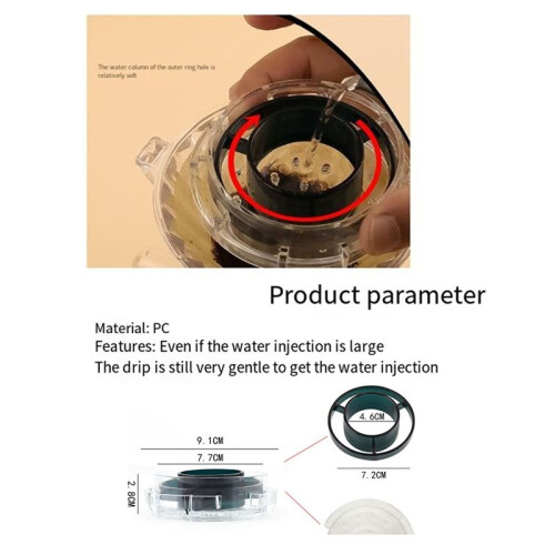 Pour over Coffee Dripper Coffee Drip Shower Reusable 19 Hole for Cafe 2