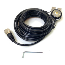 2X N-2 5M NMO Vers PL259 RG-58 Câble Coaxial Câble D'Antenne Support NMO pour Voiture Camion Radio Amateur Câble D'Antenne Autoradio Mobile