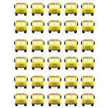 30Pcs Silicone Car Beads Silicone  Beads School Bus Shaped Beads  Beads for Pens Flat Loose Spacer Beads