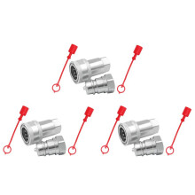 3X Quick Release Fitting ISO7241-A NPT Hydraulic Coupling Connector 1/2Inch Quick Change Interface
