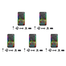 5X Kit Completo de Trocador de Voz I9 com Múltiplos Efeitos de Áudio Placas de Som Ao Vivo Ultrafinas e Portáteis Ferramenta de Microfone