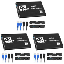 3X Video Capture Card, Capture Card for , 4K 1080P 60FPS for Streaming Video Recording for PS4/DSLR/Camera