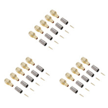 300Pcs SMA Male Plug Straight Crimp for RG58 Connector Adapter
