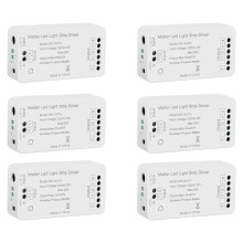 6X Matter Wifi LED Strip Light Controller CW Controller LED Strip Bixb/Siri/for Home/for Alexa Control Support
