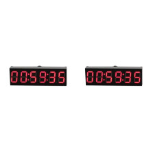2pcs 0.36Inch 6-Bit Clock LED Digital Electronic Clock W Second Display Module Power Off Memory Brightness Adjustment -C