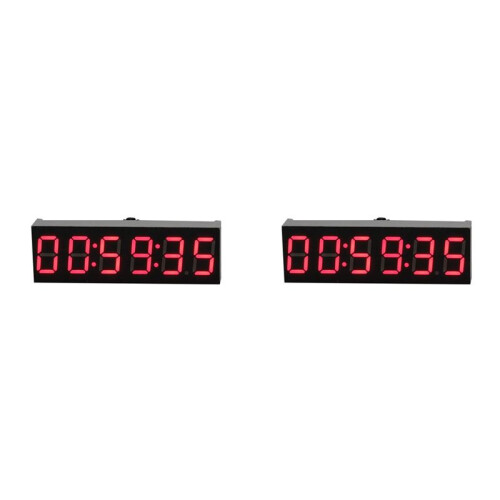 2pcs 0.36Inch 6-Bit Clock LED Digital Electronic Clock W Second Display Module Power Off Memory Brightness Adjustment -C