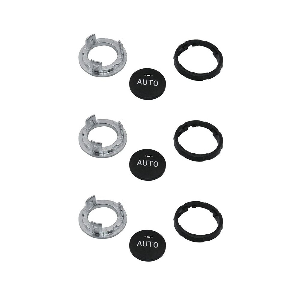 3X Climate Ac Control Rotation Knob Button Repair Kit 61319393931 For - X5 X6 F10 F07 F02 F15 F16 4713301904866