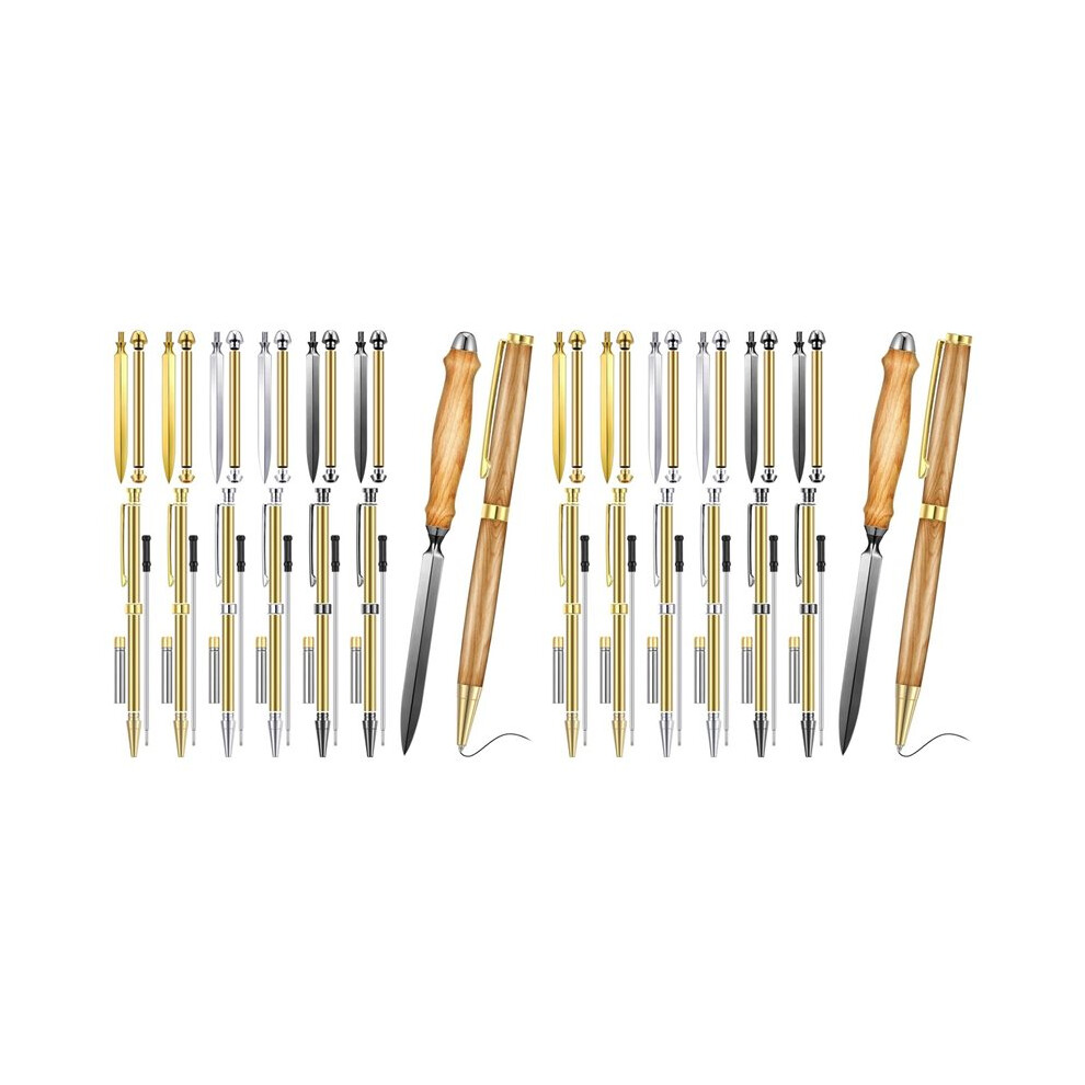 24X Letter Opener Kit And Pen Kits For Woodturning Project 7Mm Envelope Slitter Paper Mail Opener Tool Knives Turning 4714075671992