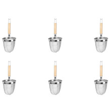 6X Noodle Strainer Stainless Steel Noodle Basket Multifunction Serving Basket Kitchen Strainer Drainer Kitchen Utensil