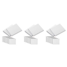 18 Pieces Self-Adhesive Door Corner Seals, Weather Stripping Wedge Draft Stopper, Door Frame Seal Corner Foam (White)