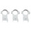 3X KU Band LNB Holder for Satellite Dishes 20mm Plastic Bracket,  for Multiple Dish Sizes 1