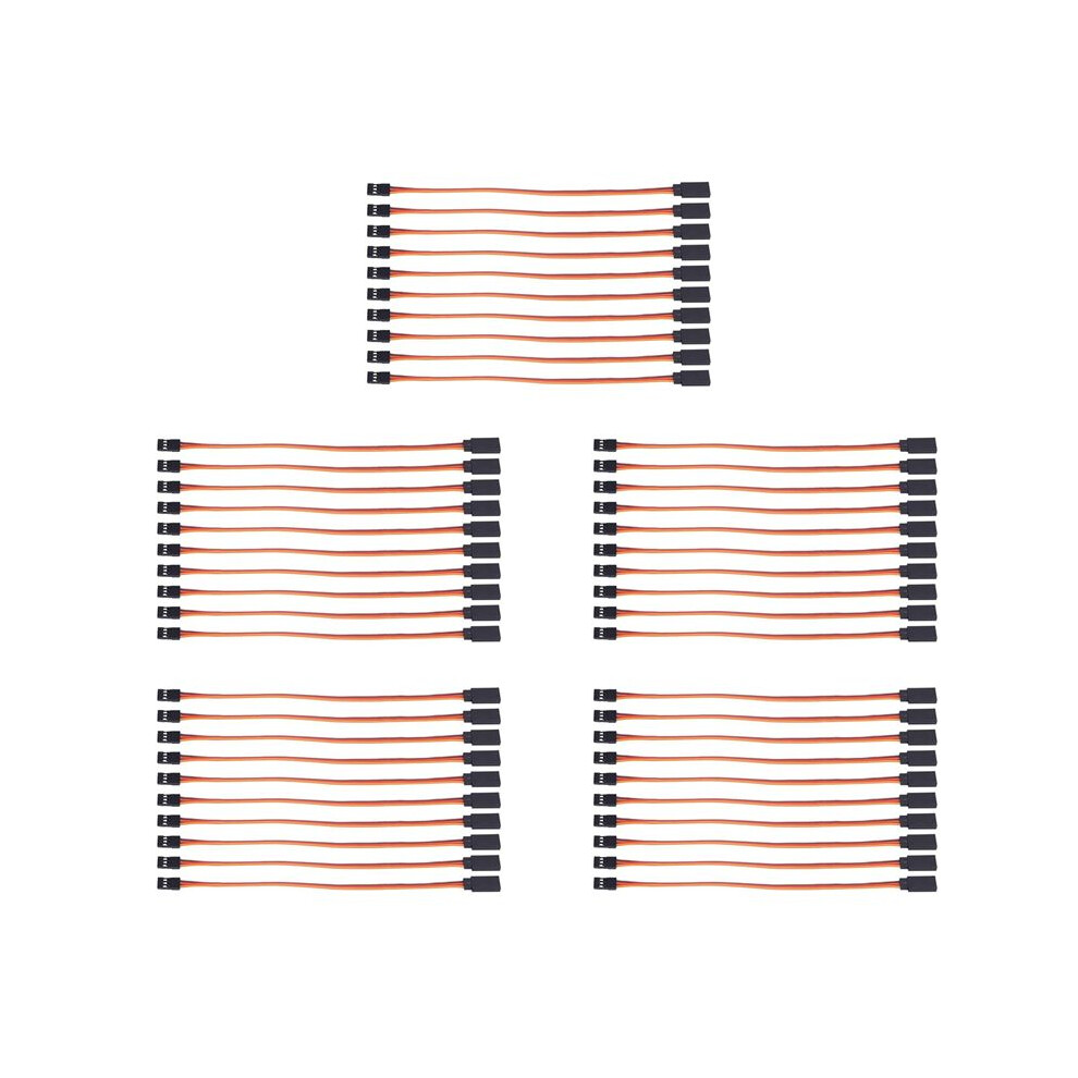 50 Pieces Of Male-To-Female Servo Extension Cords For Rc Futaba's Jr Remote Servo Extension Cord Wire And Cable (500 Mm) 6032211575859