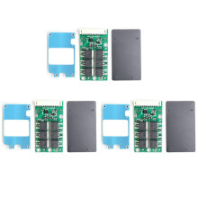 3X BMS 13S 48V Li-Ion Litio 18650 Batteria Bilanciatore Scheda di Carica Equalizzatore Porta Comune/Separata per Escooter(20A)