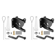 2X Self-Locking Gate Carbon Steel Post Mounted Fence Gate Heavy Duty Automatic Gravity Lever