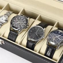 PU Leather Watch Display Box Collection Storage Rack Box Jewelry Storage Box Watch Storage 12-Digit Watch Box