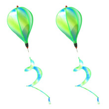 2X Garden Spring Hot Air Balloon Pendant Rotating Windmill Hanging Decoration I