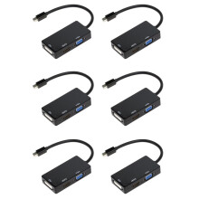 6X Display Port for to HDTV VGA DVI Adapter for Pro Air
