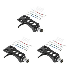 3X Phono Turntable Headshell Mount Phono Cartridge Phonograph  Holder Stylus Lead Wire for LP Disc Record Player