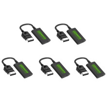5X for to -Compatible Converter Digital Video Audio Adapter HDTV Projector TV Monitor for 480P 720P 1080P