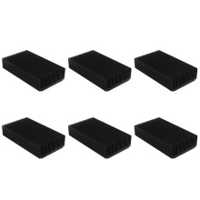 6X Dissipador de Calor de AlumíNio 4,72 X 2,72 X 1,06 Polegadas / 120 X 69 X 27 mm Dissipador de Calor Refrigerando Radiador de ÓXido Preto 22