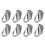 Marine Boat  Hooks Stainless Steel Spring Snap Type  Fending Hook Hanger 8 Pcs 1