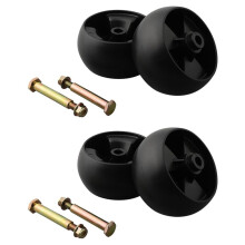 4PCs DECK WHEELS 5inch Deck Wheels and Axle Bolts for Hustler/Toro Ride Mowers Garden Machine