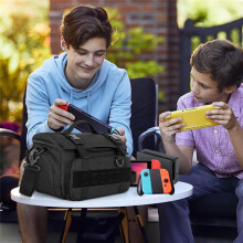 Travel Bag Shoulder Storage Carrying Case with Pockets for Dock, AC Adapter, Controllers