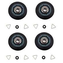 4 Piece Suitable for W10314173 Dryer Drum Wheel Suitable for W10314173 8536973 8536974 AP6019303 PS11752609