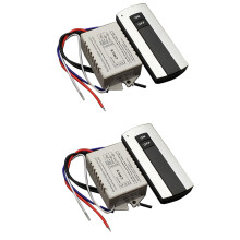 2X 1 Way /OFF 220V Wireless Remote Control Digital Remote Control for Lamp & Light HT035