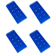 4X Rectangle Type Slide Drain Rack Electrophoresis Gel Glass Plate Drying Holder School Education Laboratory Equipment