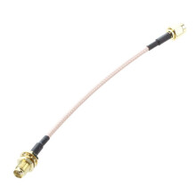 20X SMA Female SMA Male F / M Antenna Connection Cable Adapter Black + Gold