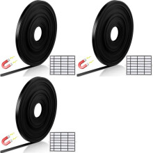 3X Black Tape Roll Strips, Magnetic Board Dividers Magnetic Lines for Classroom Office Art Accessories 8 Meters