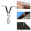 Rain Chain Gutter Clip,Rain Chain Adapter Hook, Standard Mounting Combination 3