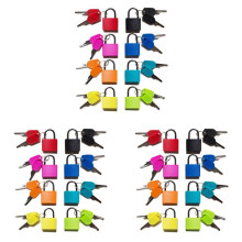 24 Pack Sloten Klein Hangslot met Sleutel Bagage Gym Locker Lock  Kleurrijk Hangslot voor Outdoor School Thuis A
