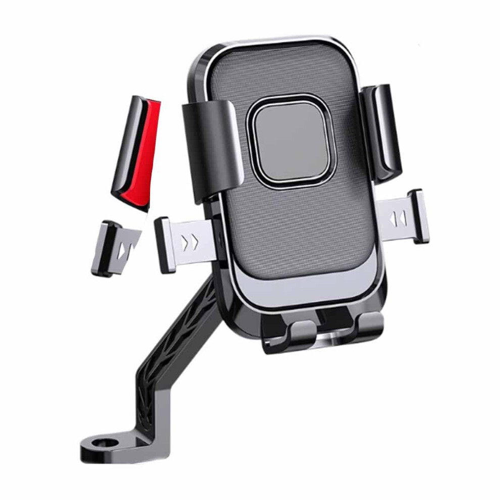 Motorcycle Phone Mount For Aprilia Shiver 750 2007Â2017, AntiâShake Secure Grip, 360 Rotating Handlebar Holder Â Red 9771547606796