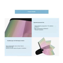 Anti-Ultraviolet Visor Glasses Sun Visor Glasses Sports Cycling Fishing Men and Women Sun Visor Glasses Colorful