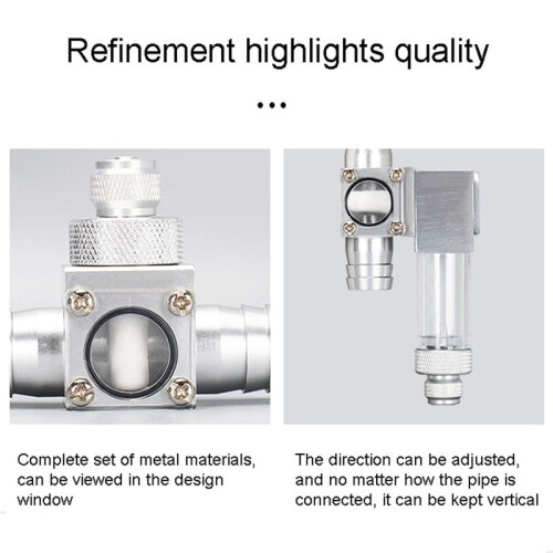 Aquarium Fish Tank Carbon Dioxide Bubble Meter External Refiner CO2 Cylinder External Diffusion Atomizer 2