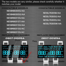 DG07-01005A Range LED Display Board Fit for Electric Range -Oven/Stove Fits Model NE59R6631SS NE59N6630SS