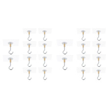 Adhesive Ceiling Hooks,20Pack Ceiling Hanger Hooks,Sticky Ceiling Hooks Hold 5kg,Hooks for Hanging Plants,Lanterns