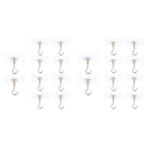 Adhesive Ceiling Hooks,20Pack Ceiling Hanger Hooks,Sticky Ceiling Hooks Hold 5kg,Hooks for Hanging Plants,Lanterns