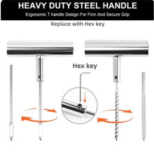 Auto Tire Repair Set Puncture Repair Tools Car Van Motorcycle Bike Emergency Heavy Duty Tubeless Tire Repair Rivet Set
