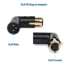 Adattatore XLR Ad Angolo Retto Regolabile da Maschio A Femmina A 3 Pin, 8 Pezzi, Adattatore XLR Ad Angolo Retto da 90 Gradi