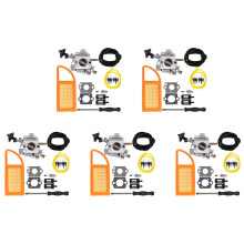 5X BR 600 Carburador Filtro de Ar Combustível Carb Repower Kit para  BR500 BR550 BR600 Ventilador de Mochila Peças Do Soprador
